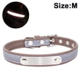 thumbnail image 1 of Dog Collar with Engraved Name Tag, Customizable, Soft Leather, Dog Collar with Individual Identification Tag, for Small, Medium a, 1 of 8