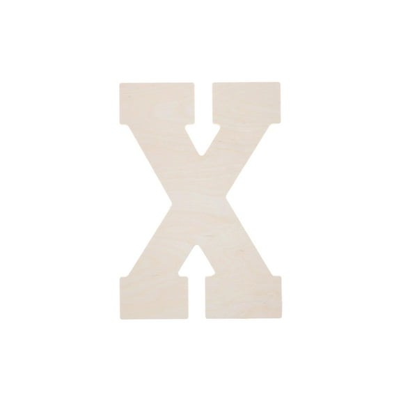 Good Wood By Leisure Arts Letter 13" X, Wooden Letters, Wood Letters, Wooden Letters Wall Decor, Large Letters 13 Inch, Small For Crafts