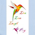 thumbnail image 2 of CafePress - Hummingbird Live Love Laugh P Infant Bodysuit - Baby Light Bodysuit, Size Newborn - 24 Months, 2 of 4