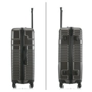 InUSA Resilience 3-Piece Hardside Luggage Sets with Spinner Wheels, Handle, Trolley, (20/24/28), Charcoal