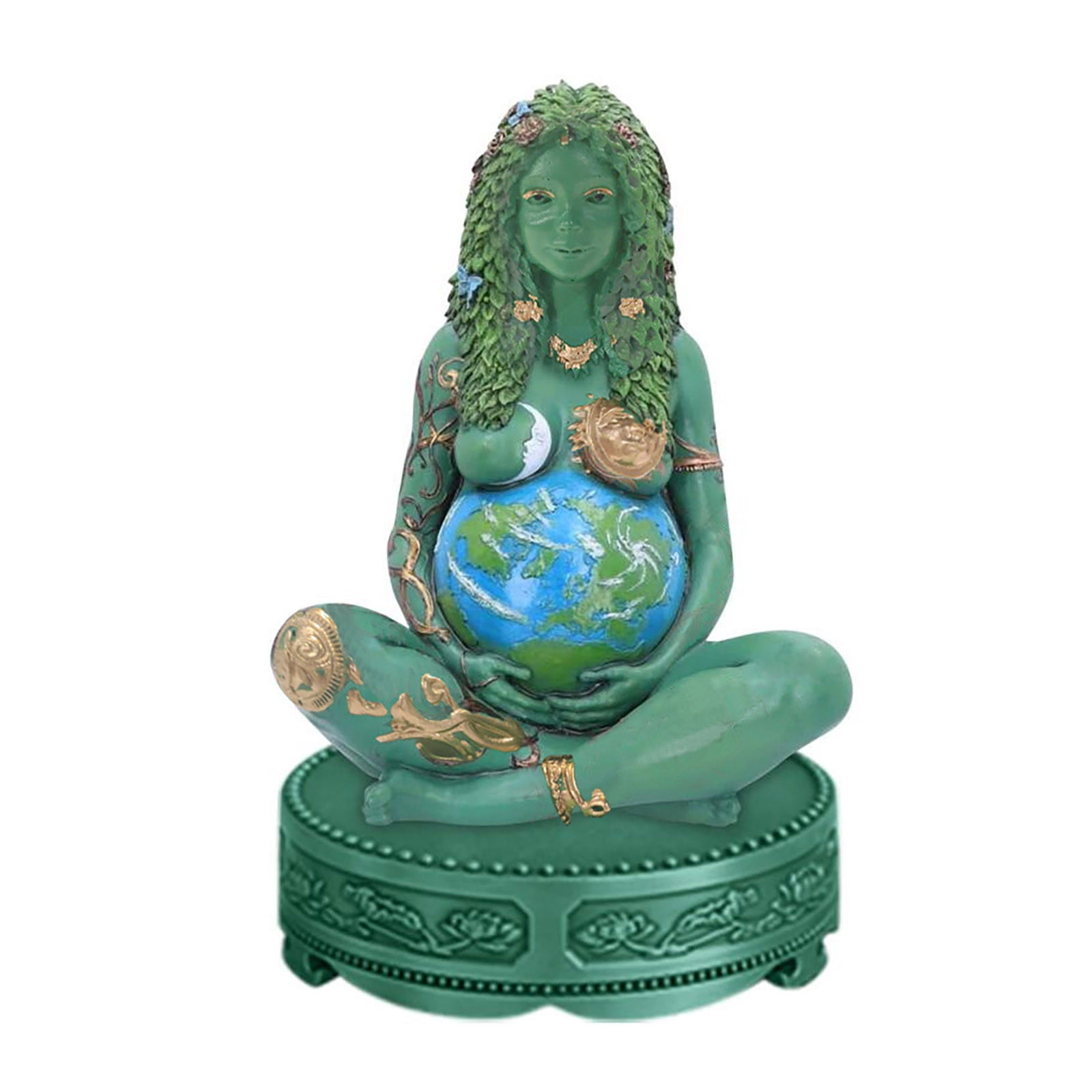 Mother Earth Goddess Statue Polyresin Figurine Mother Earth Statue Ornament 15CM 