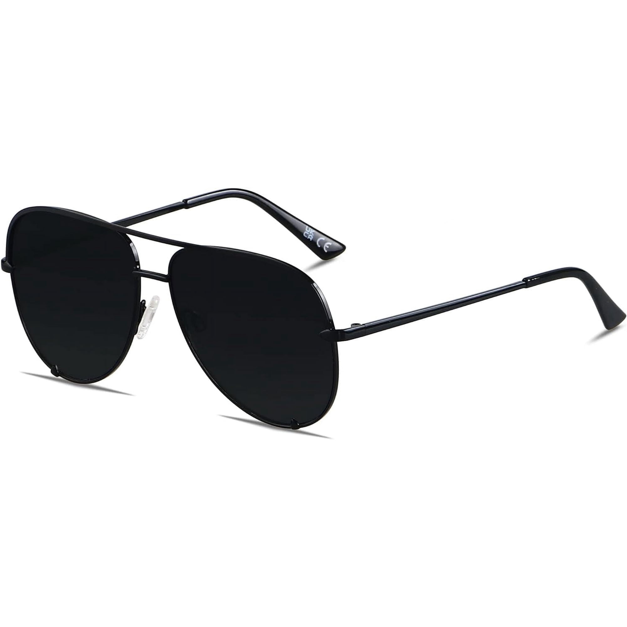 Oversized Aviator Sunglasses Large UV Protection Fashion 165mm XXL Aviator Sunglasses for Big Heads | Polarized Wide Fit main image 4