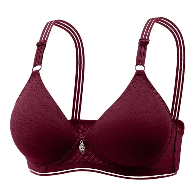 2025 Womeny Lace Back Women'sButton Shaping Cup Adjustable Women Bras Plus Size Front Hook Shoulder Strap Large Size Women Bras Wireless Plus Size Underwire