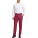 thumbnail image 2 of Pantalones de vestir planos elásticos de cintura con estampado a cuadros para hombres INSPIRE CHIC 38 Burdeos, 2 of 7