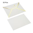 thumbnail image 3 of Uxcell B6 Luxury V Flap Gold Border Invitation Wedding Envelopes, White 20 Pack, 3 of 5
