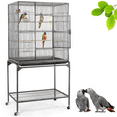 thumbnail image 1 of Yaheetech 63''H Bird Cage W/ Stand for Cockatiels, Black, 1 of 10