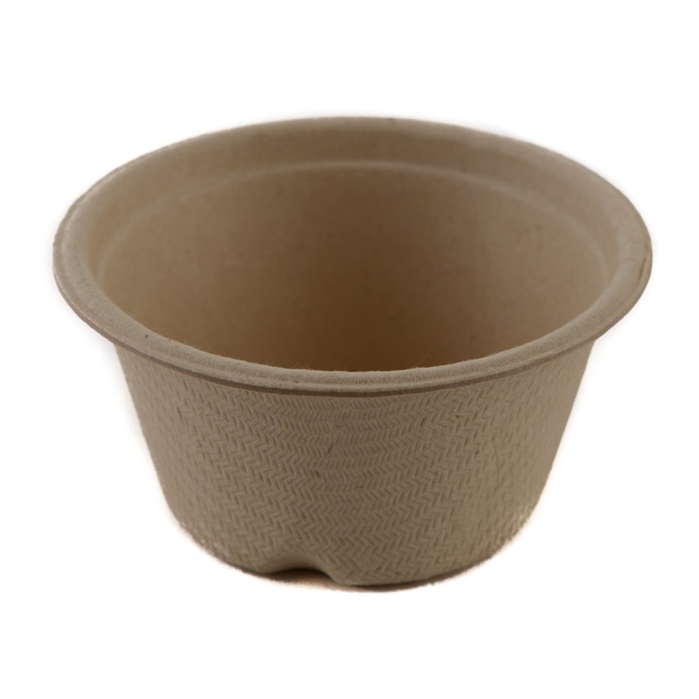 2 Oz Compostable Condiment Souffle Bagasse Cups [50 Pack] Portion Cup Sugarcane