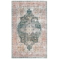 thumbnail image 2 of SAFAVIEH Arizona Shirley Oriental Machine Washable Area Rug, Green/Light Brown, 5' x 8', 2 of 14
