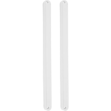 Beaupretty 1Set Durable Plastic Drawer Slides 235mm Side Mount Drawer Track Guide White
