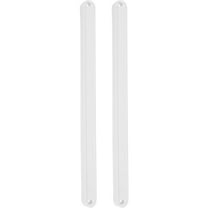 Beaupretty 1Set Durable Plastic Drawer Slides 235mm Side Mount Drawer Track Guide White