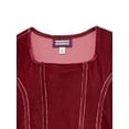 thumbnail image 4 of Weekend Academy Girls Velvet Corset Top with Long Sleeves, Sizes 4-18, 4 of 5