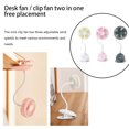 thumbnail image 2 of Cateissary Mini ventilador con clip, 3 velocidades, ajustable, para el hogar, la oficina, el dormitorio, la escuela, el dormitorio, ventiladores Electrodomésticos Rosado, 2 of 6