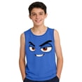 thumbnail image 4 of SGFCWSX Boys Tank Tops Crew Neck Relaxed Fit Print Sleeveless Beach Outdoor Daily Wear Shirts for Teens Blue Size 14 Years, 4 of 6