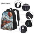 thumbnail image 3 of Disketp Red Train Hot Air Balloon Mochila Estampada de Gran Capacidad con Lonchera y Estuche, Set de 3 Piezas para Estudiantes, 3 of 7