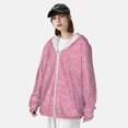 thumbnail image 4 of Picia Glitter Pink Women's Men's UPF 50+ Sun Protection Hoodie Shirt Long Sleeve SPF Fishing Outdoor UV Hiking Lightweight Shirts-XX-Large, 4 of 9