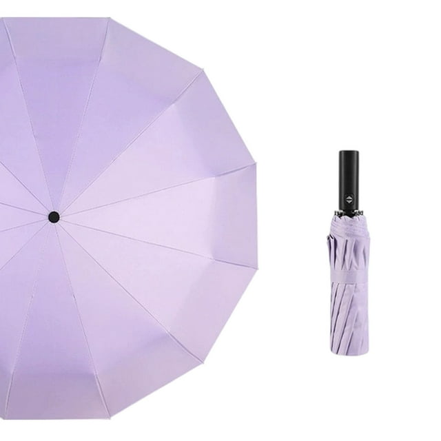 Fully Automatic Weather Folding Umbrella UPF50+ Sunshade Lightweight Metal Material Windproof Mini Five Fold for Women