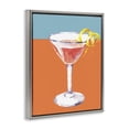 thumbnail image 2 of Stupell Industries Modern Cocktail on Blocked Hues Gray Floating Frame Canvas Art, 17 x 21, by Susan Jill, 2 of 7