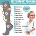 thumbnail image 5 of Compression Socks for Women & Men Circulation(6 pairs) - Graduated Supports Socks for Running, Athletic Sports, 5 of 5