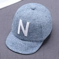 thumbnail image 2 of GYRATEDREAM Baby Boy Baseball Cap Striped Sunhat Letter Sun Protection Hat 0-3 Years, 2 of 2