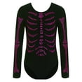 thumbnail image 3 of Aislor Gymnastics Leotard for Girls Rhinestone Jumpsuit Long Sleeve Athletic Dance Bodysuit Hot Pink 16, 3 of 7