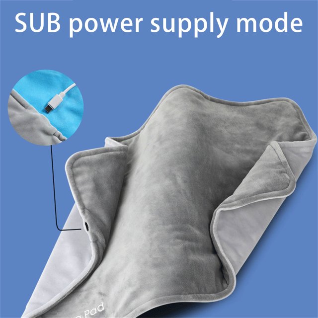 11.8*19.7 Inch USB Heating Pad Electric Blanket Made Of Crystal Velvet Portable Winter Multiple Application Scenarios Heat Blanket Machine Washable, for Neck & Shoulder, Knee, Leg, Heat Patches
