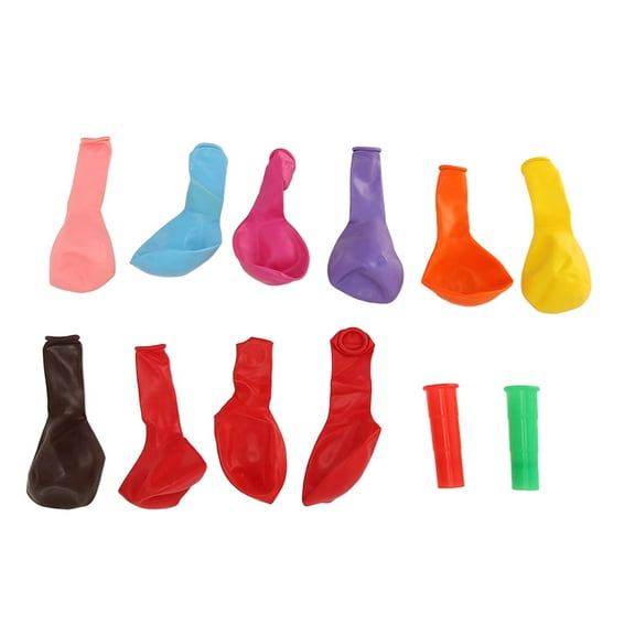 LeafyLuxe 10pcs Thickened Balloon With 2 Exercisers, Breathing And Lung Capacity Training Device For Elderly Children, Color Balloons, Compact And Lightweight Plastic Material