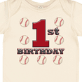 thumbnail image 4 of Inktastic First Birthday Baseball Boys Baby Bodysuit, 4 of 5