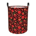 thumbnail image 2 of Goofa Tomatoes And Chili Printed Circular Hamper,Laundry Basket with Handles,Storage Baskets Foldable,Large Capacity Laundry Hamper-, 2 of 8