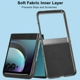 thumbnail image 6 of Compatible Flip Case for Motorola Razr Plus 2023 Case,Motorola Razr 40 Ultra Case, PU Leather Thin Shockproof Cover Case for Motorola Razr+ Case 2023 Motorola Razr 5g Flip Phone Case - Black, 6 of 13