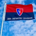 thumbnail image 2 of Army 38th Infantry division Flag 3x5Feet Military Banner with 2 Brass Grommets, 2 of 4