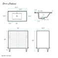 thumbnail image 5 of Delice 36" Freestanding Bathroom Vanity in Natural Oak with Sink Top, 5 of 9