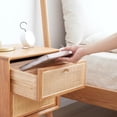 thumbnail image 7 of Nmkwnr Solid Wood Bedside Table with Handle, 2 Drawers Nightstand for Living Room, Bedroom, 7 of 7
