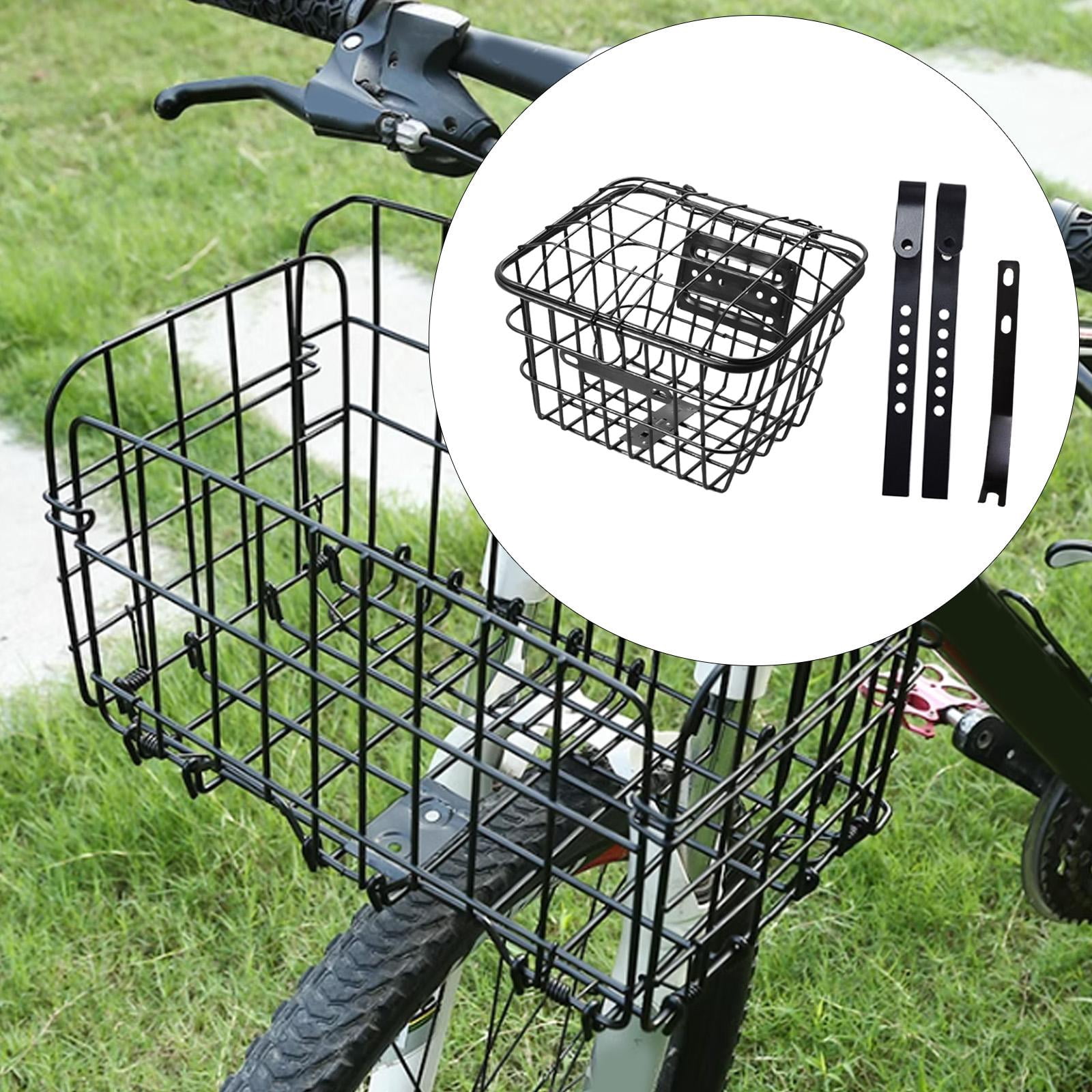 Kids Bike Basket Front Handlebar Basket Storage Basket Waterproof Metal for Boys and Girls Bicycles Riding