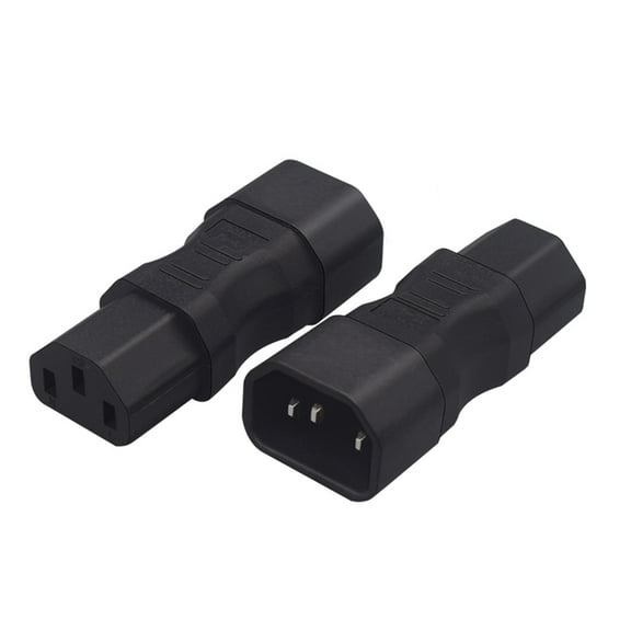 Strhowill (2Packs) C14 to C13 Adapter, Connects Computers, Servers, Printers, Monitors and More - C14 to C13 Adapter