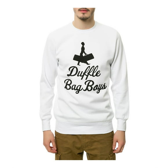 Crooks & Castles Mens The Duffle Bag Boys Sweatshirt, White, Small