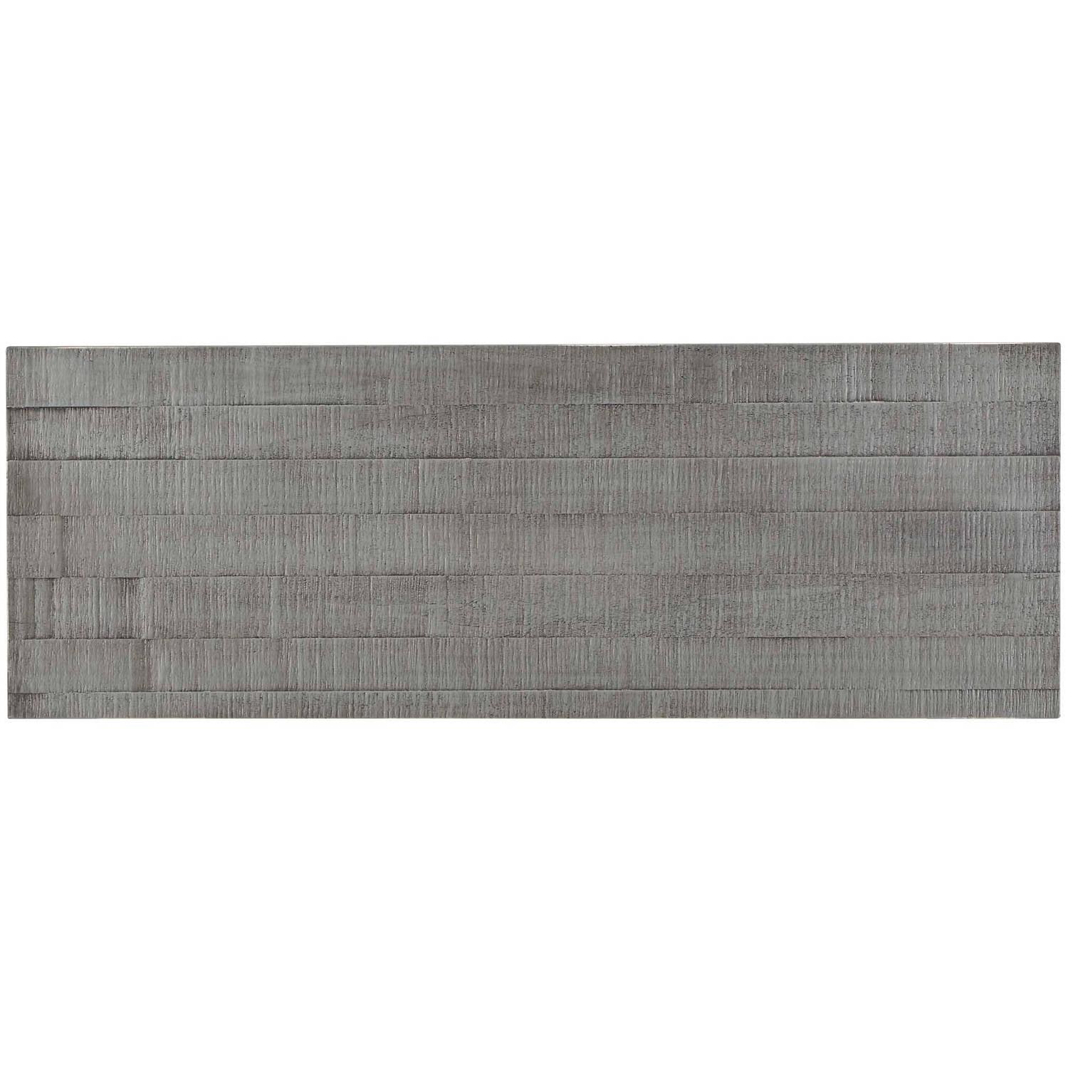 Weston Home Clayton Rustic Metal and Wood Console TV Stand, for TVs up to 48", Grey