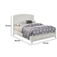 thumbnail image 5 of Mahogany Wood Standard King Panel Bed, White, 5 of 5
