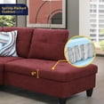 thumbnail image 5 of AYCP Furniture Sectional Sofa 3 Pieces L-Shape Sectional Sofa Set, 5 of 5