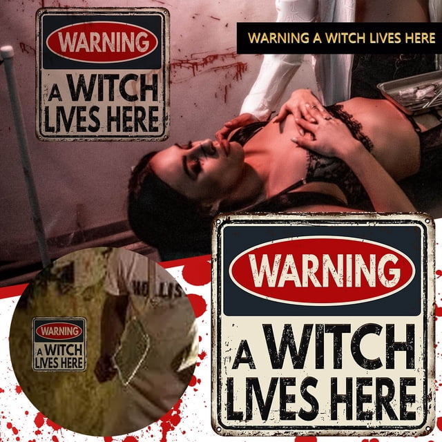 Cqxid Wall stickers Under $5 Halloween Sticker Wall Sticker Warning Sign Sticker Removable