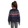 thumbnail image 3 of Nik and Leksi Girls Mock Neck Jacquard Pullover, Sizes 4-16, 3 of 5