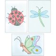 thumbnail image 2 of Jack Dempsey Kit de Broderie Estampillé Échantillons 6"X8" 3/pkg-Mignon comme un Insecte 4080 562, 2 of 3