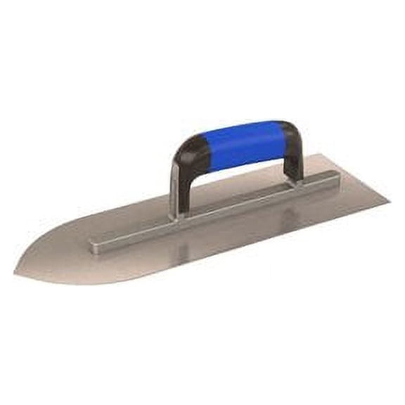 POINTED FRONT TROWEL - 14 1/4" x 4 11/16" WITH COMFORT GRIP HANDLE