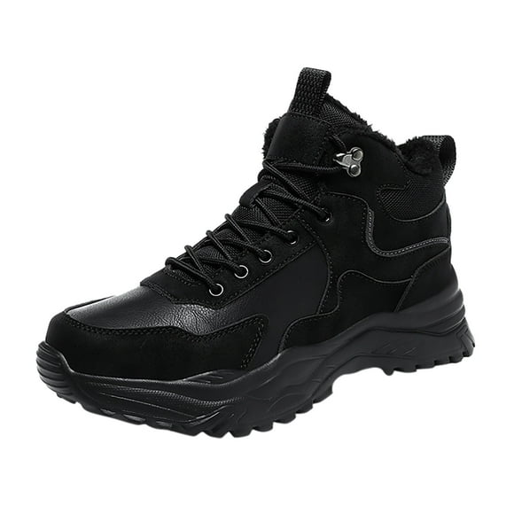 WEAIXIMIUNG Sneakers Mens Shoes White Men's Autumn and Winter Fashion High Top Shoes Warm Comfortable Ankle Boots