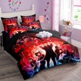 thumbnail image 4 of Juego de cama de tres piezas Stranger Things Ropa de cama suave y cómoda, dos fundas de almohada y una funda de edredón Regalo de Navidad para niños adultos, 4 of 8