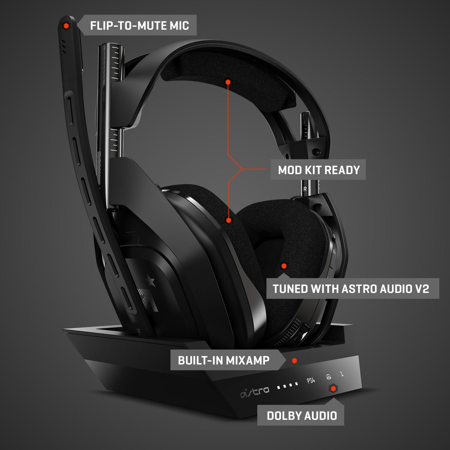 Astro A50 Wireless + Base Station for PlayStation® 4/PC