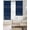 Blue, variant on Rustic Botanical Blackout Curtains 54 Inch Length 2 Panels Set for Living Room Bedroom, Japanese Herb on Brown Simple Art Room Darkening Window Curtains Thermal Insulated Black Out Curtain 52"x54"