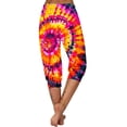 thumbnail image 6 of Penkiiy Women's Summer High Waisted Gradient Matching Slim Fitting Yoga Gym Pants 2XL Multicolor, 6 of 7