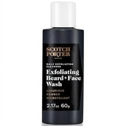 Scotch Porter Exfoliating Beard And Face Cleanser For Men, 2.17 Oz, 2 Pack