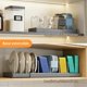 thumbnail image 4 of Organizador de Sartenes y Ollas, Organizador de Cocina Acero Inoxidable con 10 Compartimentos Ajustables, Estante Corredizo Expandible, Base ABS Protectora (Gris), 4 of 4