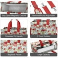 thumbnail image 4 of Floral Canvas Tote Bag for Women with Compartments, Large Cute Flower Teacher Student Shoulder Bag Nurse Purses Crossbody Bags Work Laptop Book Bag Satchels Handbags, 4 of 6